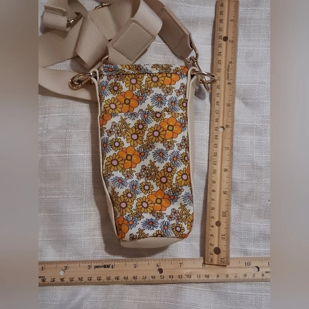 Floral Crossbody Bag with Adjustable Strap